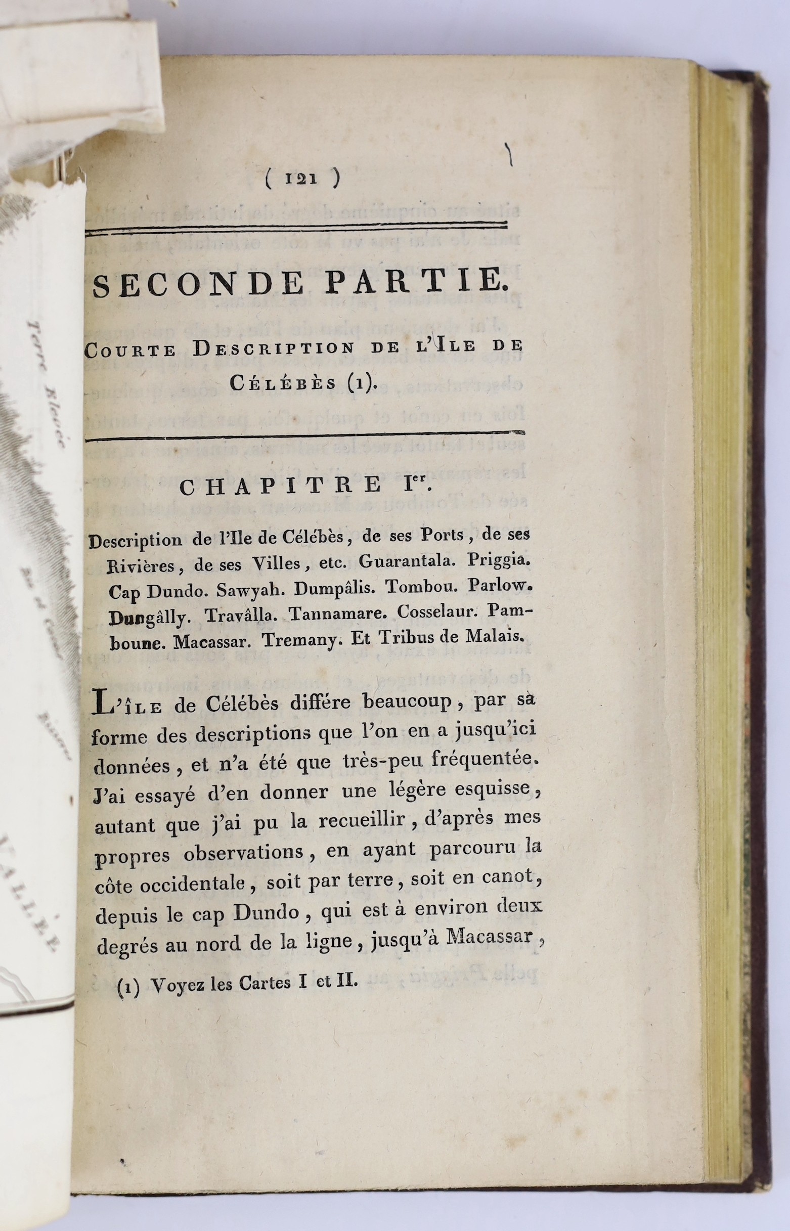 Woodard, David - Relation des Malheurs et de la Captivitie, Pendant Deux ans et Cinq Mois, du Capitaine David Woodard, 3rd edition, 8vo, calf, with portrait frontis, in dotted profile in the spirit of ‘’shadow puppet’’ s